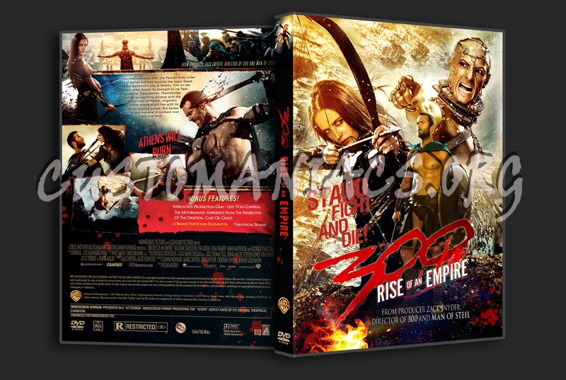 300 Rise of an Empire dvd cover