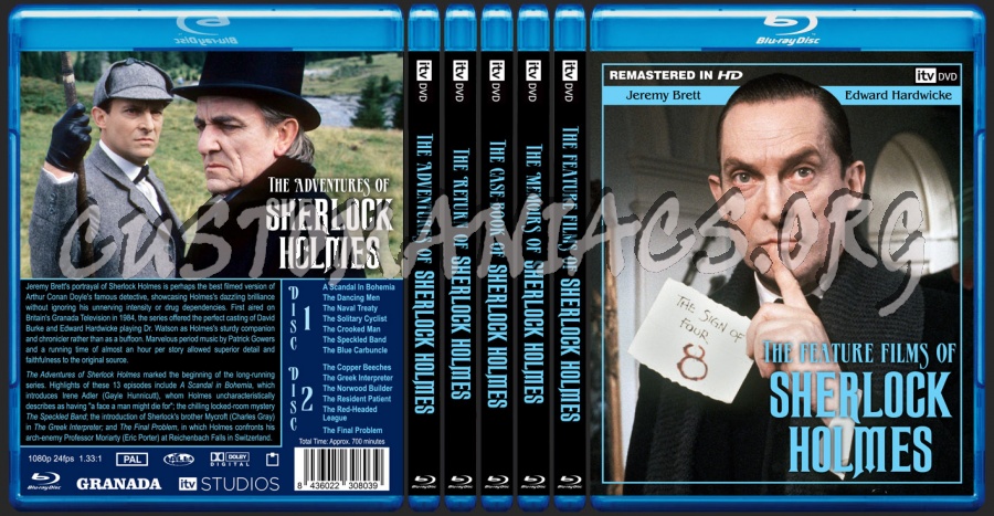 ITV/Granada Sherlock Holmes Blu-ray Set #2 blu-ray cover