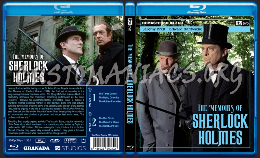 ITV/Granada Sherlock Holmes Blu-ray Set #2 blu-ray cover