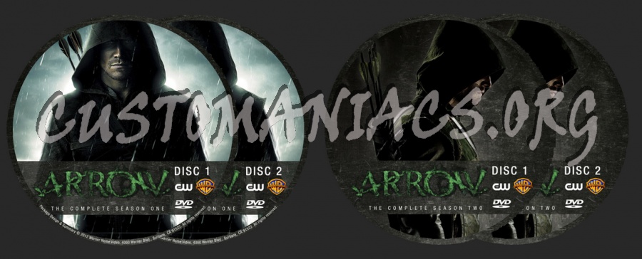 Arrow dvd label