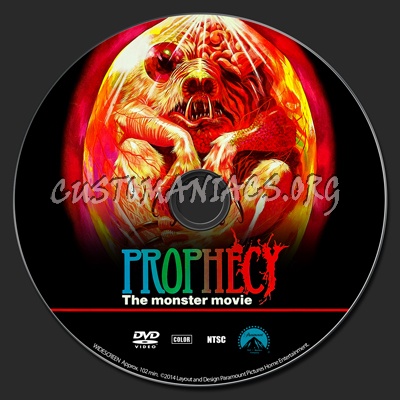 Prophecy - The Monster Movie dvd label