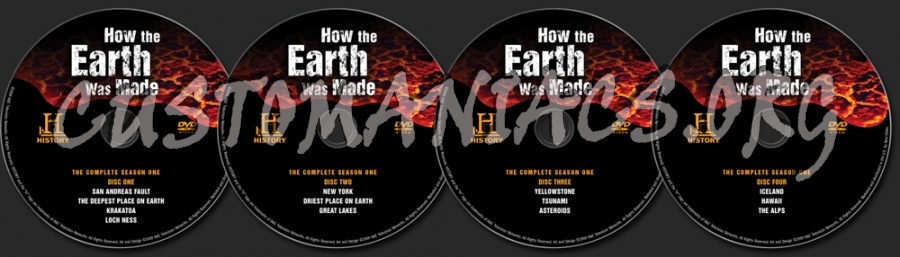 How the Earth Was Made Season 1 dvd label