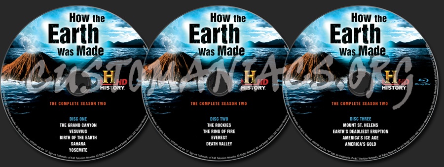 How the Earth Was Made Season 2 blu-ray label