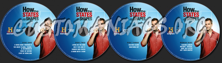 How the States Got Their Shapes Season 1 dvd label