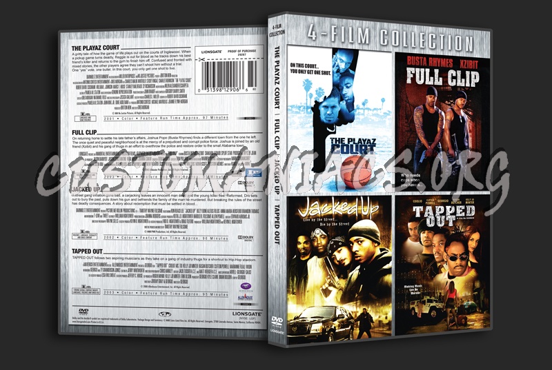 The Playaz Court / Full Clip / Jacked Up / Tapped Out dvd cover