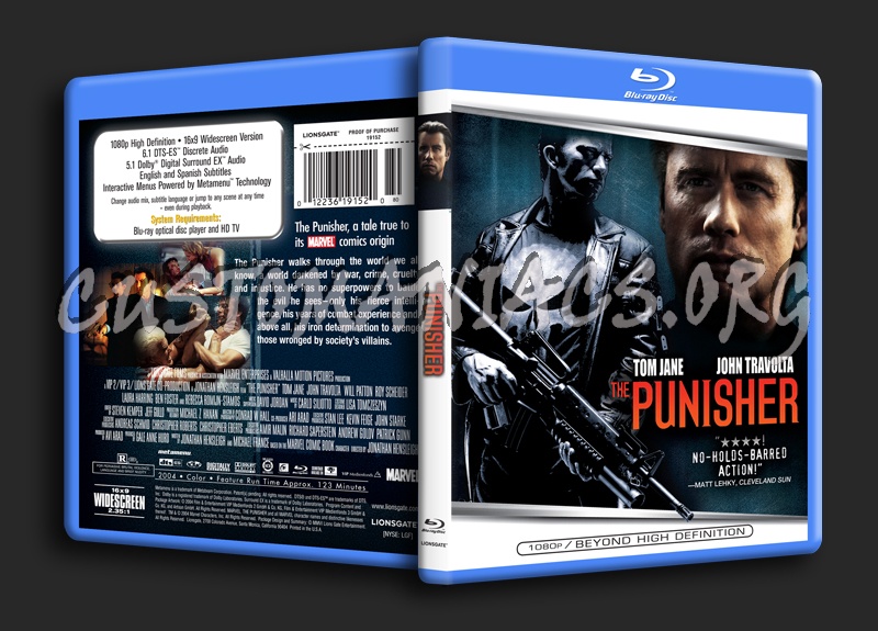 The Punisher blu-ray cover