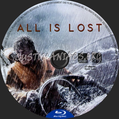 All is Lost blu-ray label