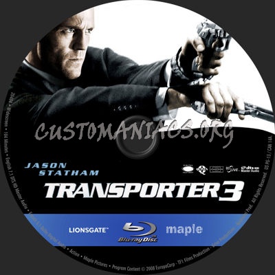 Transporter 3 blu-ray label