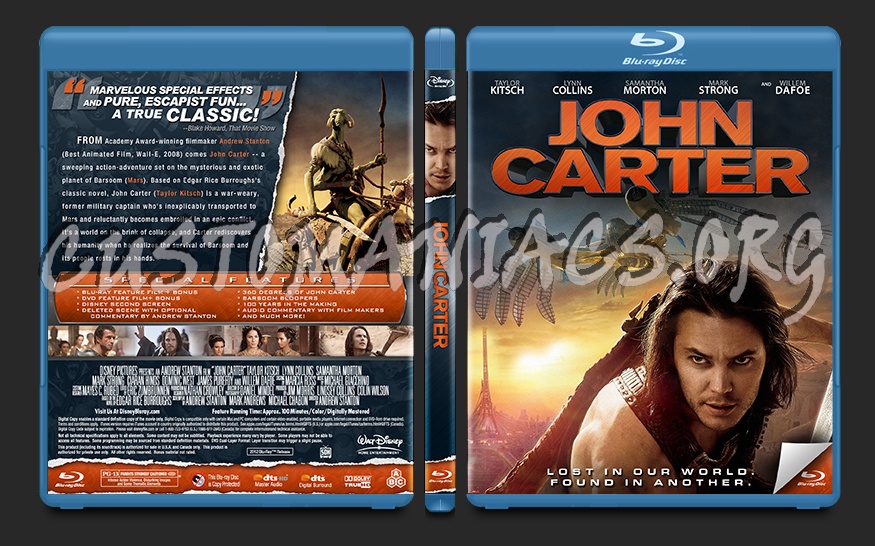 John Carter blu-ray cover