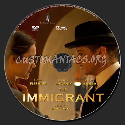 The Immigrant dvd label
