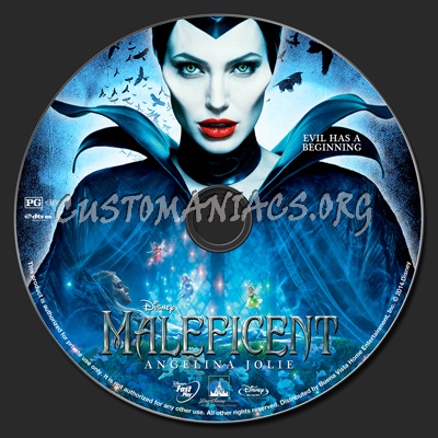 Maleficent blu-ray label