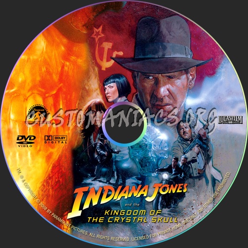 Indiana Jones and the Kingdom of the Crystal Skull dvd label - DVD ...