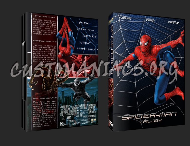 Spider-Man Trilogy dvd cover