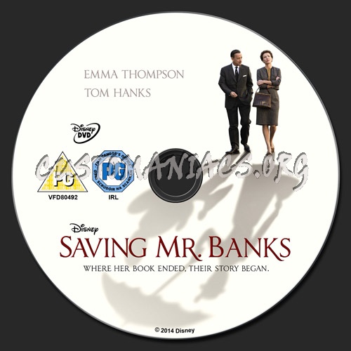 Saving Mr. Banks dvd label