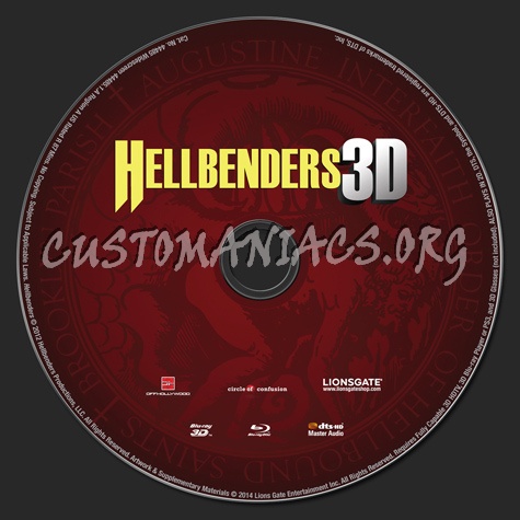 Hellbenders 3D blu-ray label