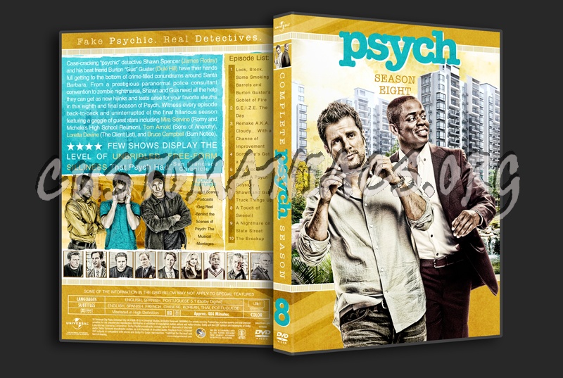 Psych Season 8 dvd cover