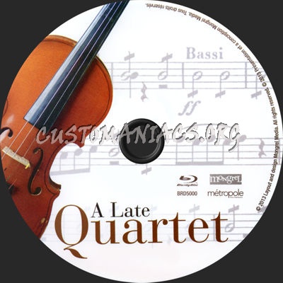 A Late Quartet blu-ray label