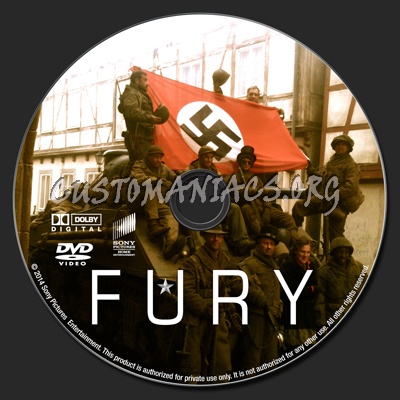 Fury dvd label