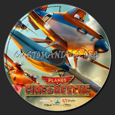 Planes: Fire & Rescue blu-ray label