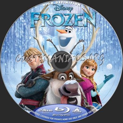 Frozen (2D+3D) blu-ray label