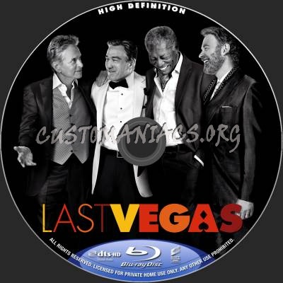 Last Vegas blu-ray label