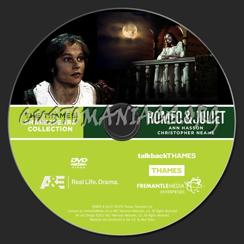 The Thames Shakespeare Collection: Romeo & Juliet dvd label