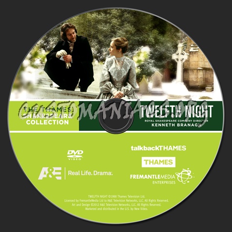 The Thames Shakespeare Collection: Twelfth Night dvd label