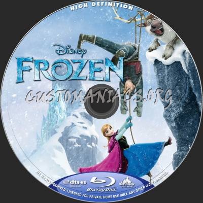 Frozen (2D+3D) blu-ray label