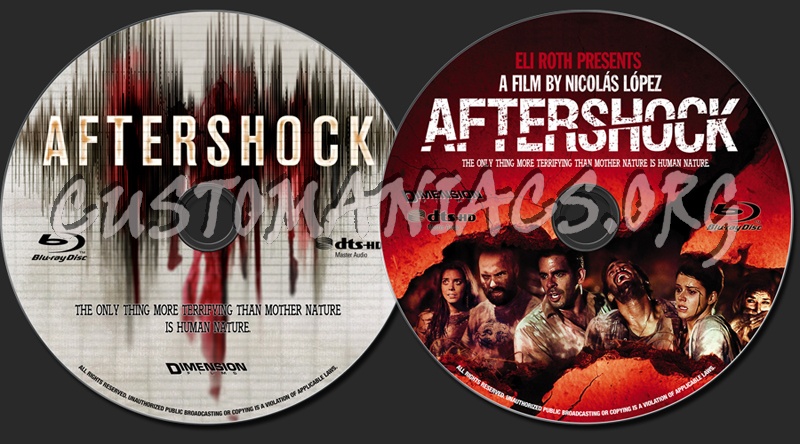 Aftershock blu-ray label