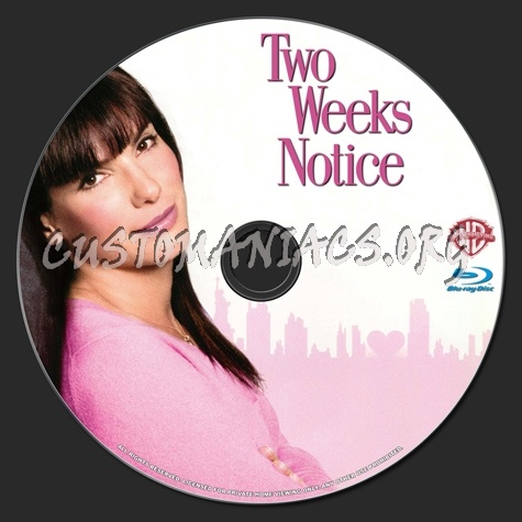 Two Weeks Notice blu-ray label