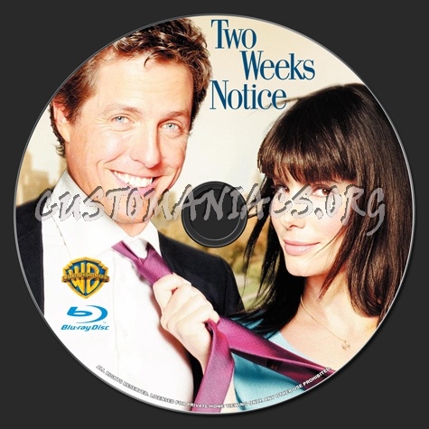 Two Weeks Notice blu-ray label