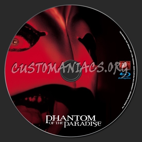 Phantom of the Paradise blu-ray label