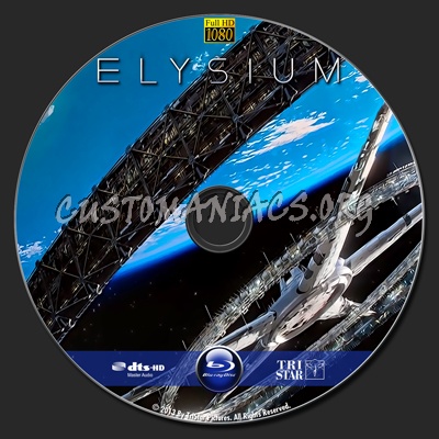 Elysium blu-ray label