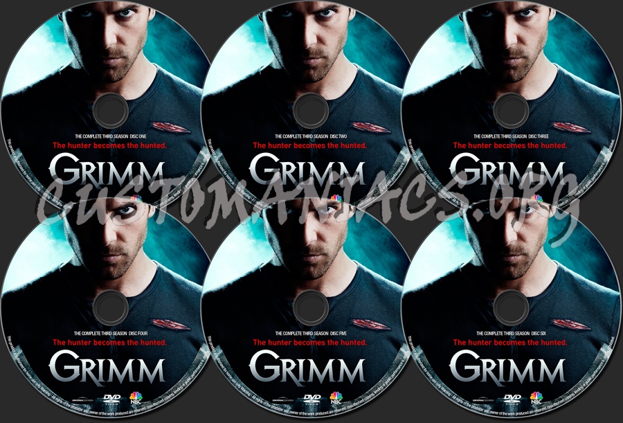 Grimm Season 3 Dvd Label Dvd Covers Labels By Customaniacs Id 7299 Free Download Highres Dvd Label