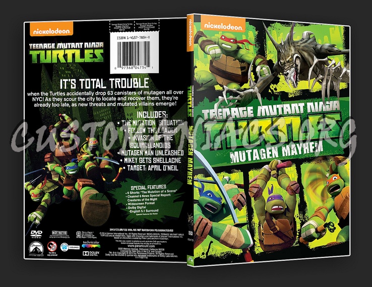Teenage Mutant Ninja Turtles: Mutagen Mayhem - DVD - VERY GOOD 97368047341