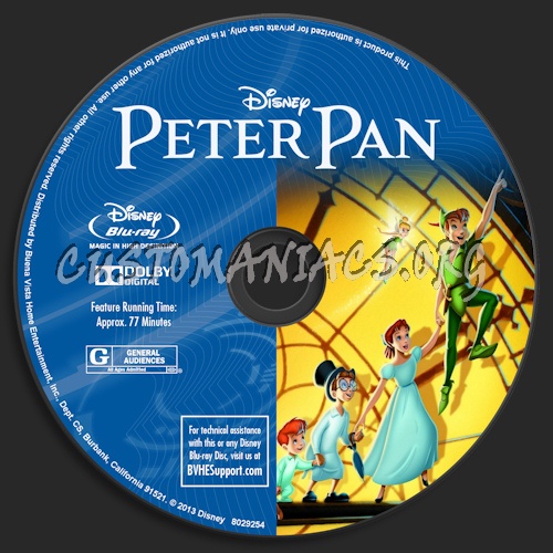 Peter Pan blu-ray label