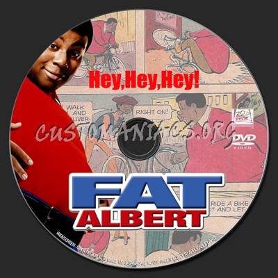 Fat Albert dvd label