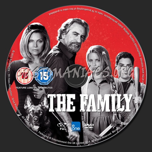 The Family dvd label