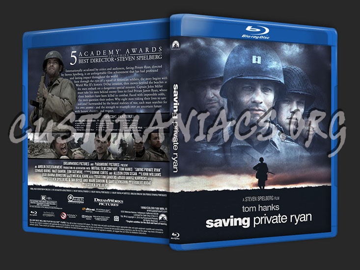 Saving Private Ryan blu-ray cover