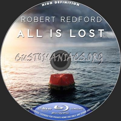 All Is Lost blu-ray label