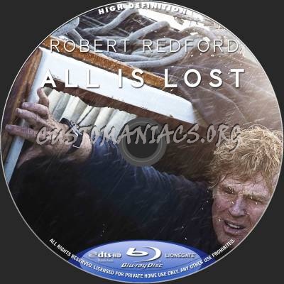 All Is Lost blu-ray label