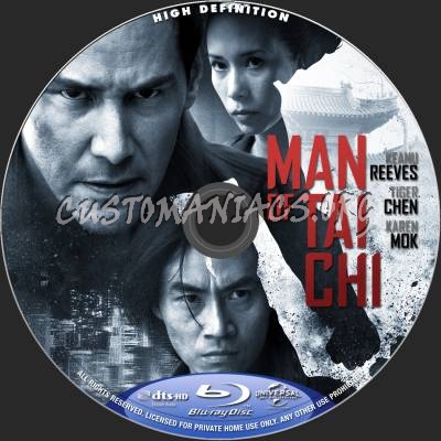 Man Of Tai Chi blu-ray label