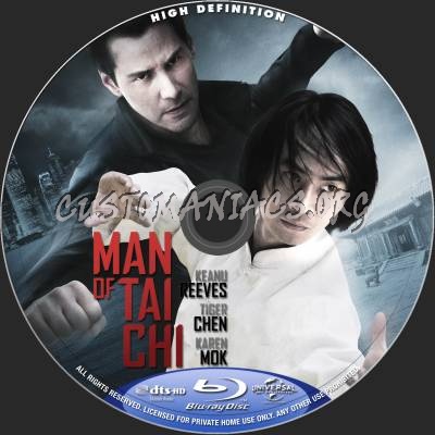 Man Of Tai Chi blu-ray label