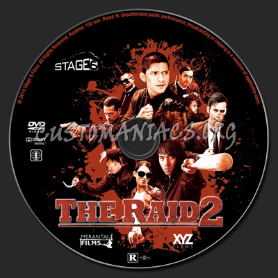 The Raid 2 dvd label