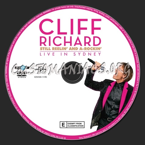 Cliff Richard Live in Sidney dvd label