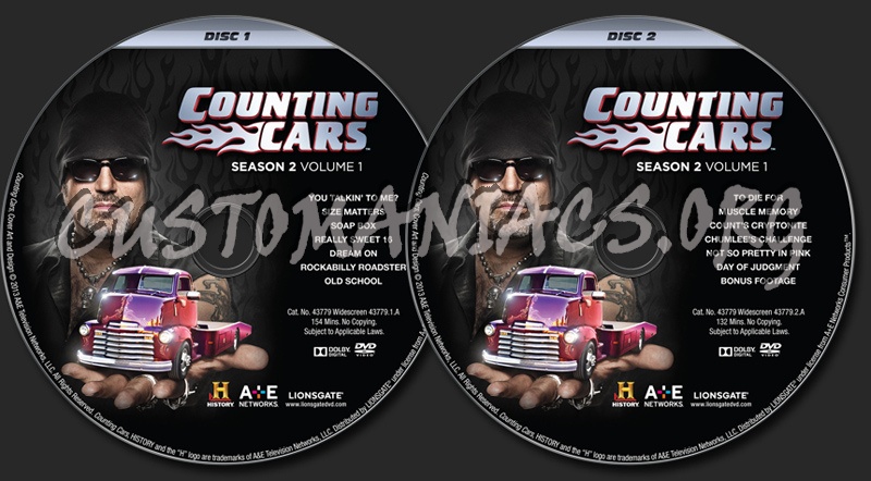 Counting Cars Season 2 Volume 1 dvd label