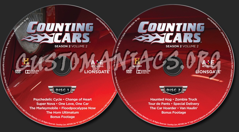 Counting Cars Season 2 Volume 2 dvd label