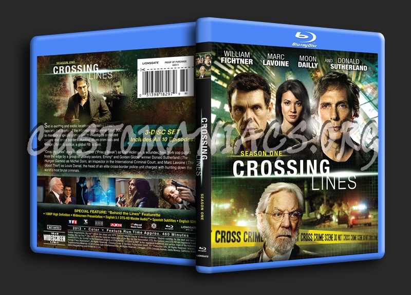 Crossing Lines Season 1 blu-ray cover