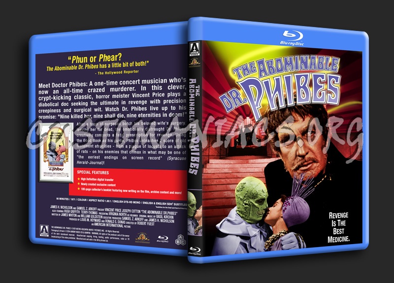 The Abominable Dr. Phibes blu-ray cover