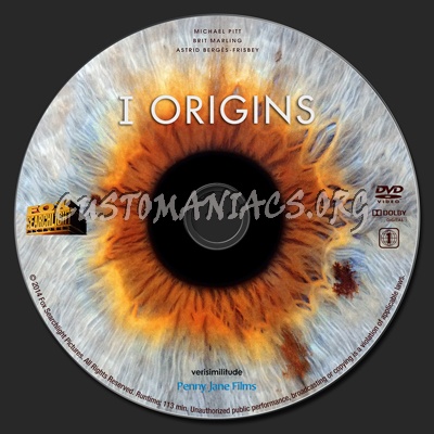 I Origins dvd label